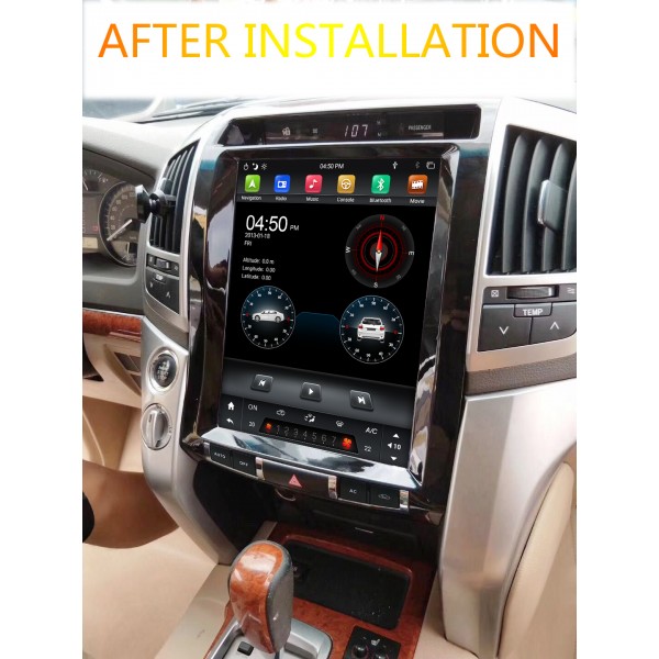 Land Cruiser 200 2008 - 2015 Tesla 12.8 Inch Android Satnav Radio Car Audio Sound System