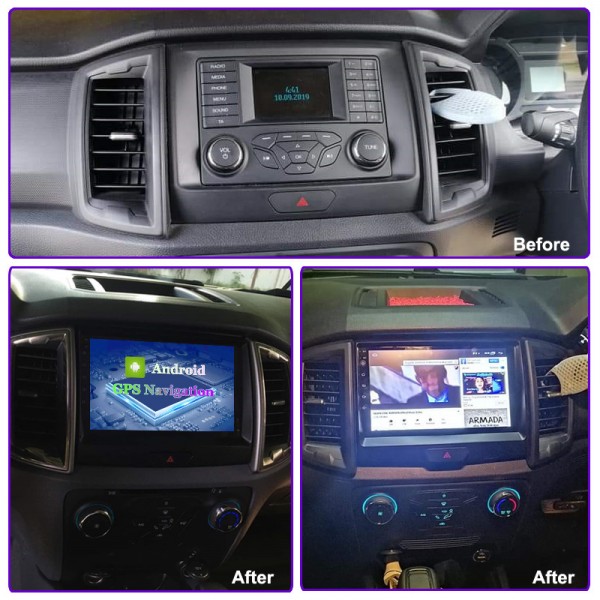 FORD RANGER T7 2016 - 2019 9 INCH ANDROID CAR STEREO NAVIGATION IN-DASH HEAD UNIT - OPTIMAL SERIES