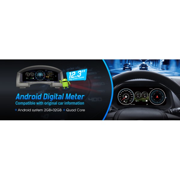 Toyota Land Cruiser 2007 - 2021 12.3 Inch Digital Instrumental Cluser Virtual Cockpit