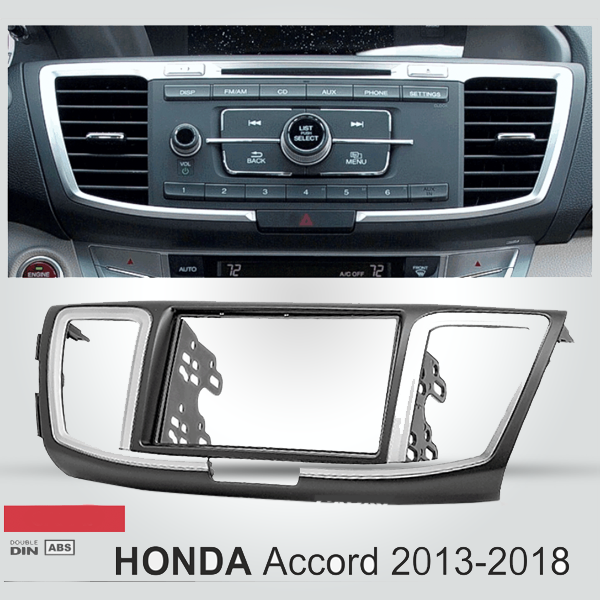 Honda Accord 2013 - 2015 2 Din Fascia Trim Plate - Size 178x102