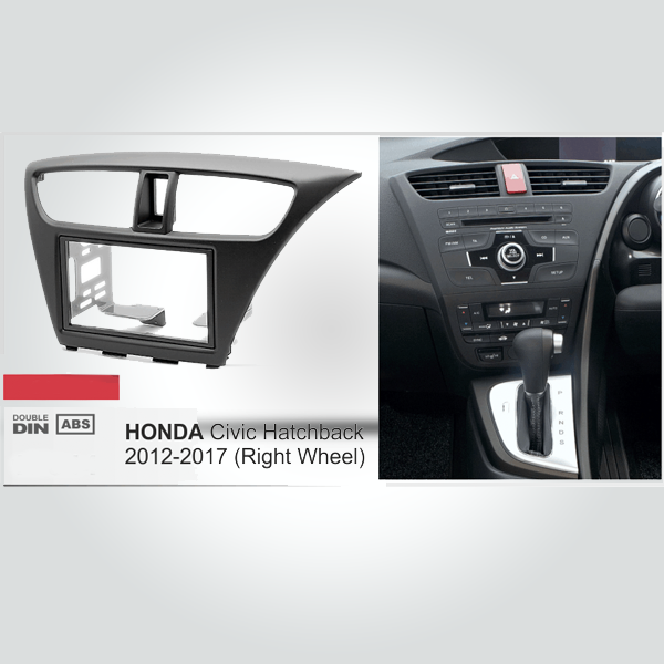 Honda Civic 2012 - 2015 Hatch Back 2 din double din fascia trim plate - Size 183*102