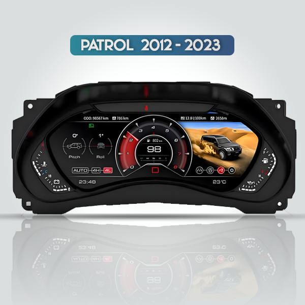 NISSAN PATROL Y62 DIGITAL INSTRUMENTAL CLUSTER WITH APPLE CARPLAY