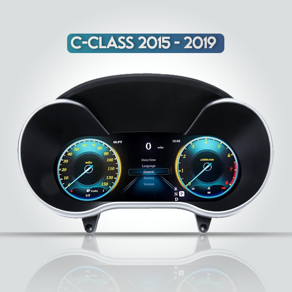 MERCEDES BENZ C-CLASS W205 2015 - 2019 DIGITAL INSTRUMENT CLUSTER 