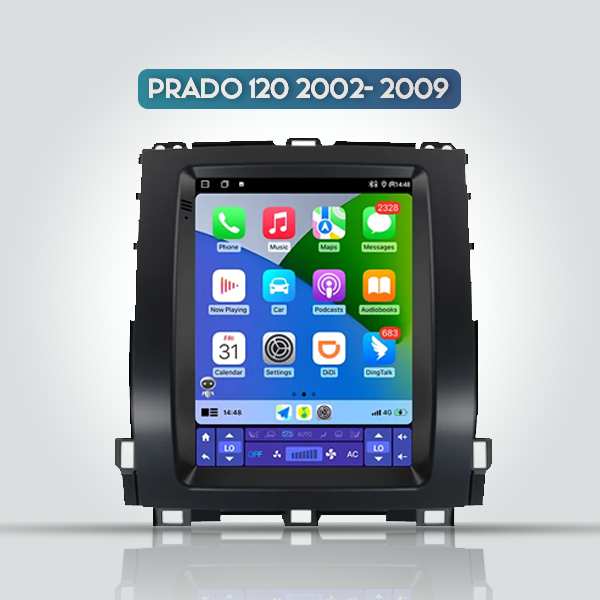 TOYOTA PRADO 120 2002 - 2009 9.7 INCH APPLE CARPLA...