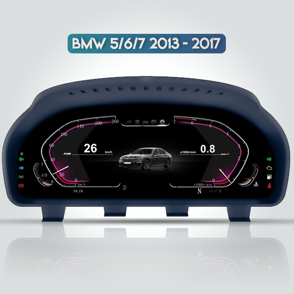 BMW 5/6/7 Series 2013 - 2017 F10 12.3 Inch Digital Instrumental Cluster Virtual Cockpit