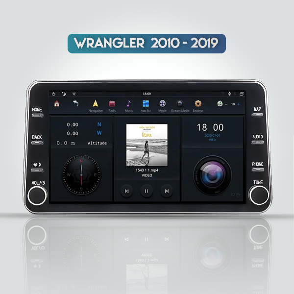 JEEP WRANGLER 2010 - 2019 11.8 INCH ANDROID APPLE CARPLAY NAVIGATION RADIO - PREMIUM SERIES 