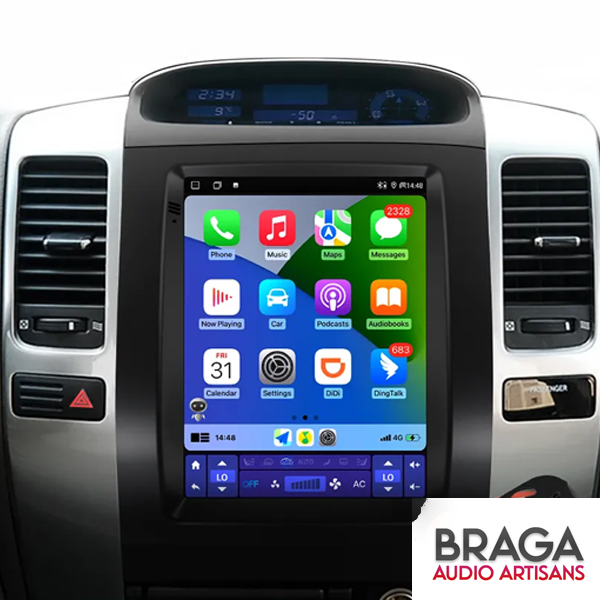 TOYOTA PRADO 120 2002 - 2009 9.7 INCH APPLE CARPLA...