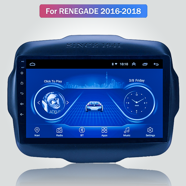 Jeep Renegade 2016 - 2018 9 Inch Android Satnav Ra...