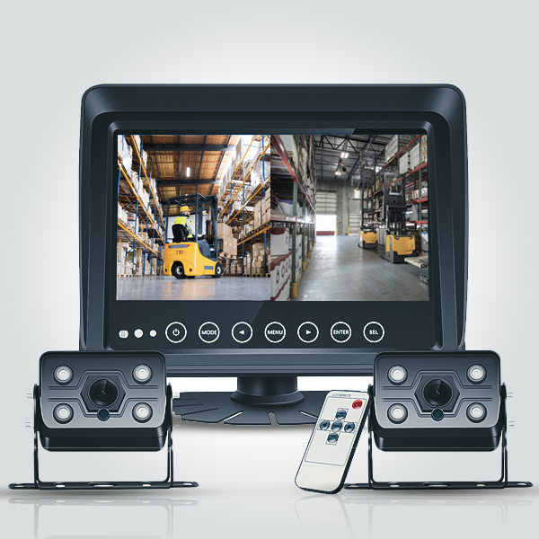 Truck and Forklift Dual View 7 Inch Front and Rear...