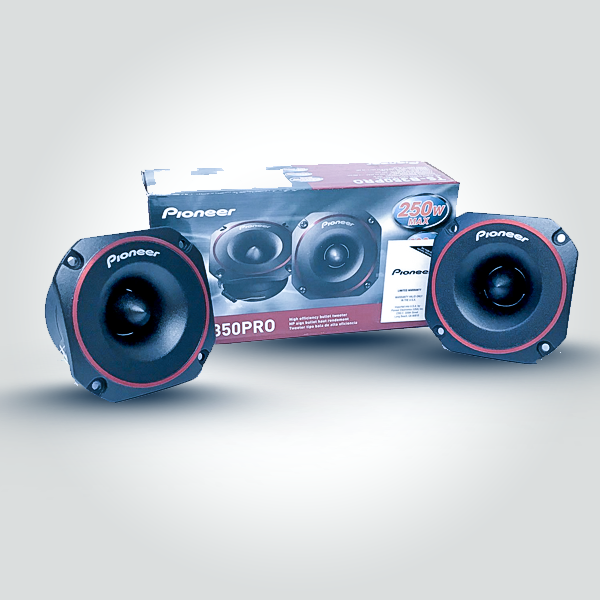 Pioneer TS-B350PRO Bullet Tweeters  250 Watts Max Power (100 Watts Nominal)